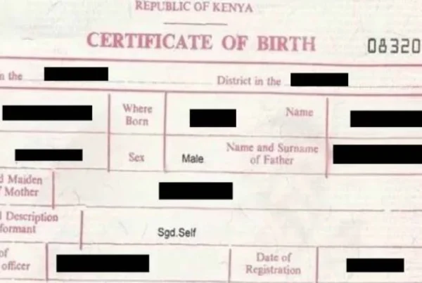 birth certificate